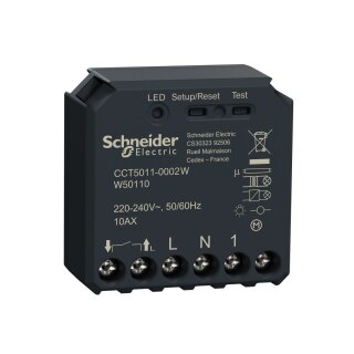 SCHNEIDER-SA CCT5011-0002W Schaltaktor Funkbus UP 10A 2200W 230V