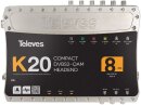 Televes K20-8 Kompaktkopfstelle 8Transponder DVB-S2 in QAM