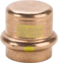 Verschlusskappe PROFIPRESS-G 2656, 15mm 352790, aus Kupfer, fuer Gas