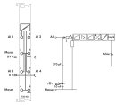 WAGO 750-455 Eingangsklemme 4-Kanal Analog 0,08-2,5mm lichtgrau