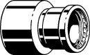Reduzierstueck SANPRESS INOX 2315.1 XL 76,1x54mm, 483135, a.nichtrost.Stahl