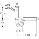 Rohrbogengeruchsverschluss für ein Spülbecken Abgang horiz. G1 1/2x40 OM