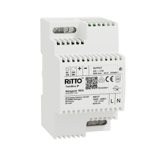 RITTO - RGE2057100 Lade-Netzteil Haustelefon DC 2-Draht REG IP20 3Tln