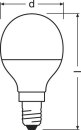 OSRAM-LEDVANCE LED-Kugellampe E14 4,9W F P CLAS P 40 FR...
