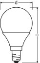 OSRAM-LEDVANCE - P CLAS P 40 FR 4.9 W/2700 K E14 LED-Kugellampe E14 4,9W F 2700K 470lm dim