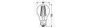 OSRAM-LEDVANCE - CLAS A 100 P 11W 840 FIL CL E27 LED-Lampe FM E27 A100 11W D 4000K 1521lm kl