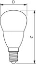 PHILIPS - CorePro lustre ND 5-40W E14 827 P45 LED-Kugellampe E14 P45 5W F 2700K 470lm