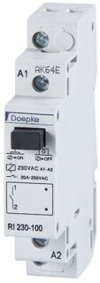 DOEPKE - RI 008-001 Installationsrelais 1TE mech REG 1W 8V/AC 20A